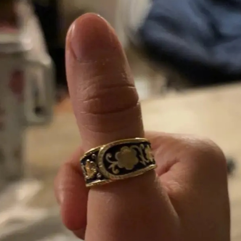 Retro Bohemian Gold Stack Ring Set - SIZE 7 - Picture 13 of 16